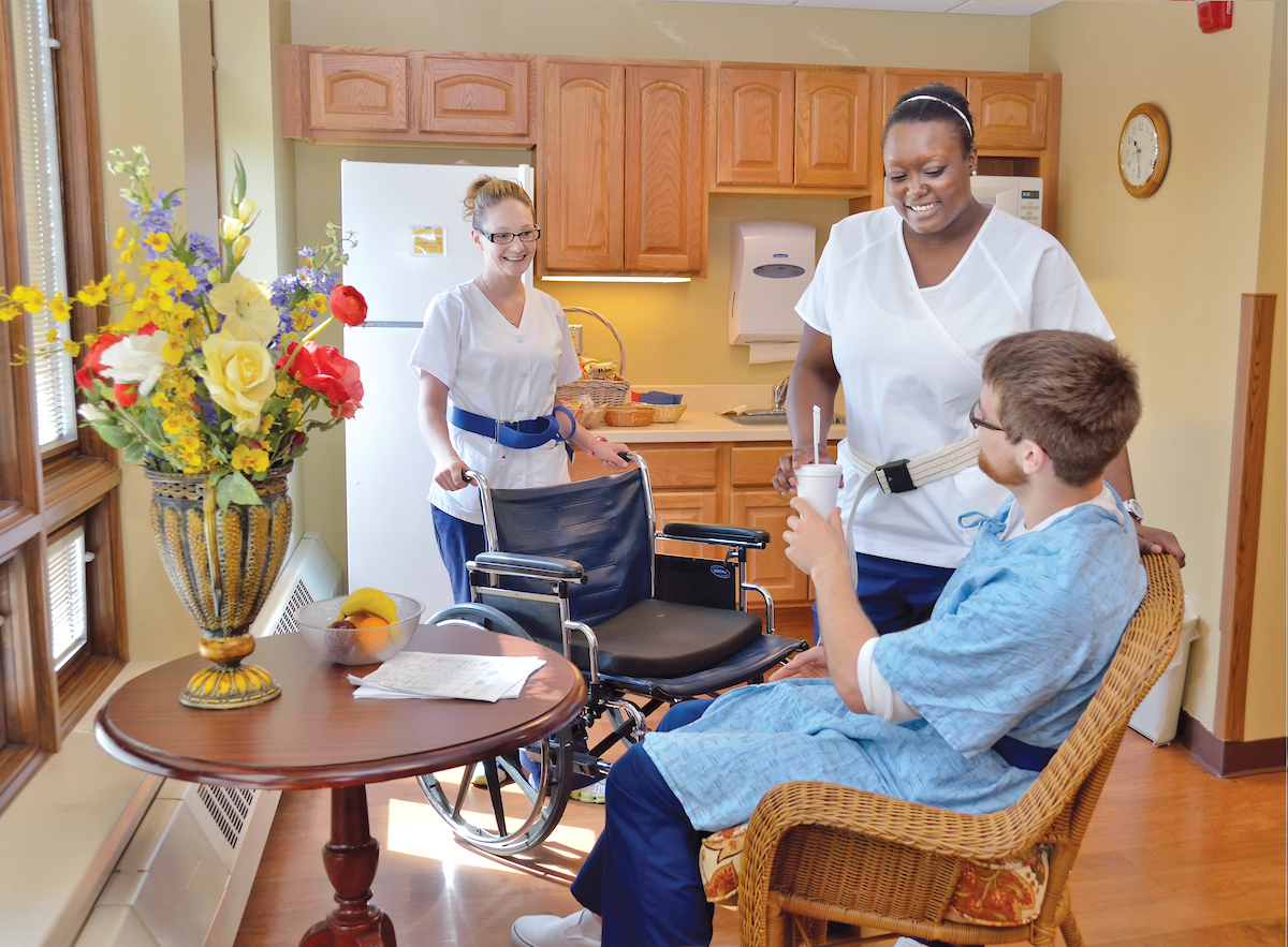 patient being assisted